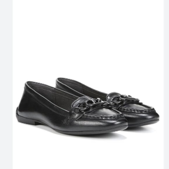 new Franco Sarto GENUINE LEATHER Slip-on Chain Loafers  Flats 257 3T2 - Picture 1 of 8